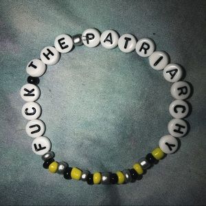 FUCK THE PATRIARCHY STRETCH BRACELET